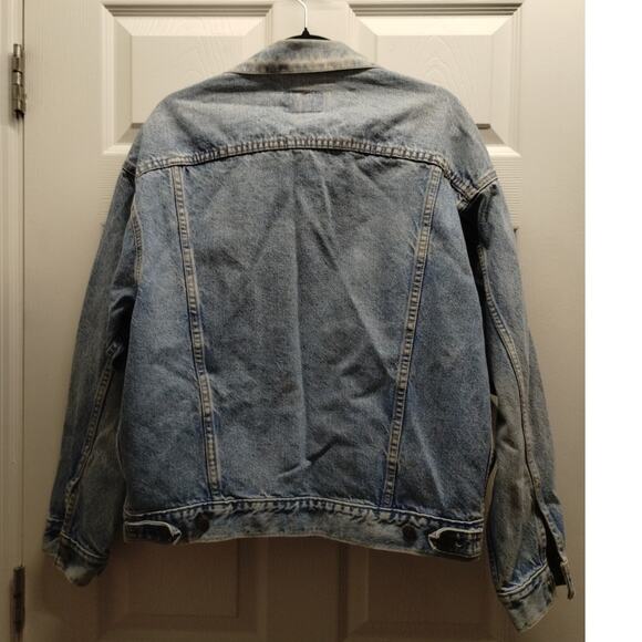 Vintage 80s 90s Levi Strauss Men Size Large Denim Jean Trucker Jacket 70507-0214 - Picture 2 of 8